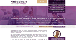 Desktop Screenshot of kinesiologie-transpersonnelle.fr