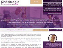 Tablet Screenshot of kinesiologie-transpersonnelle.fr